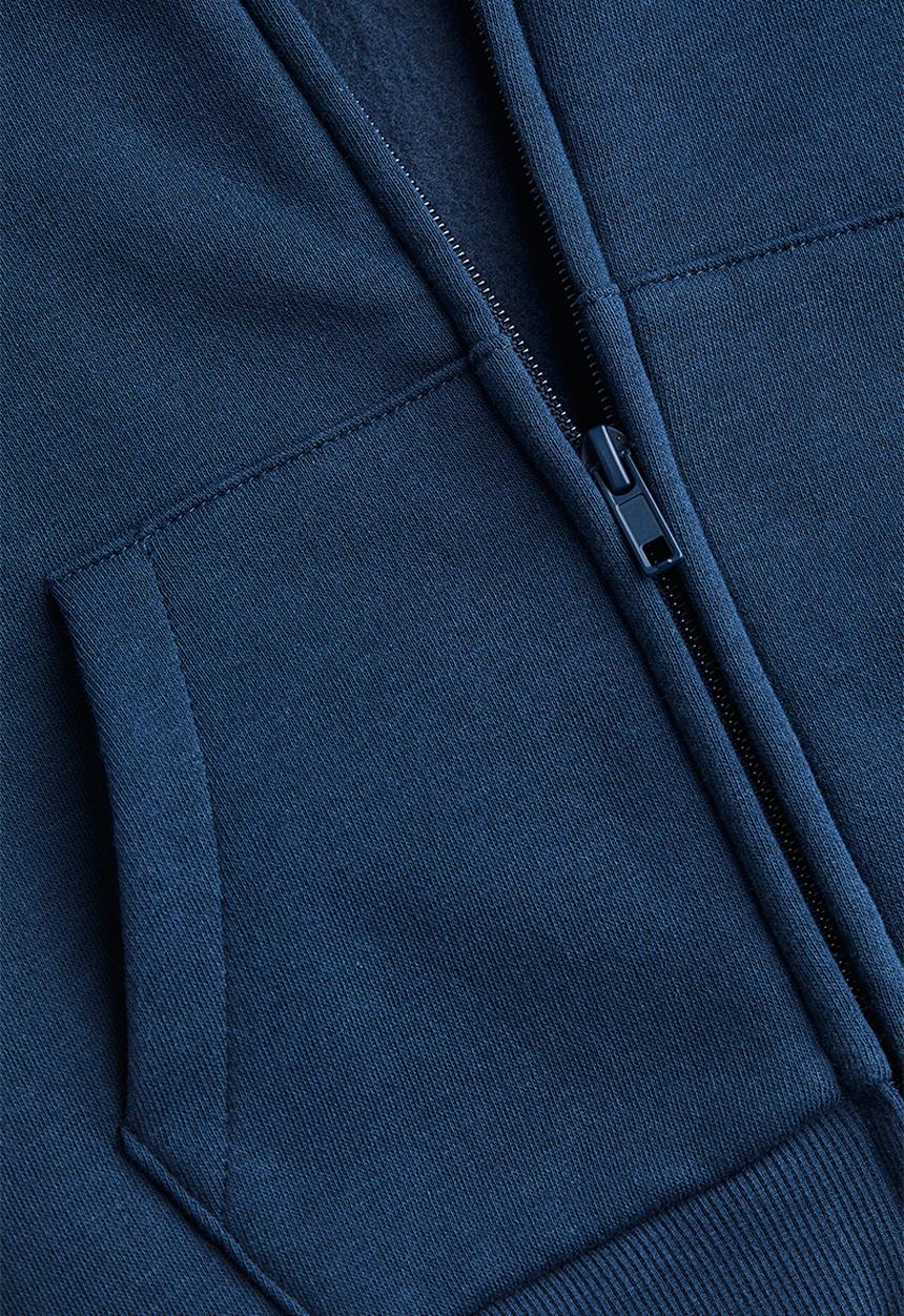 H&M - Zip-through hoodie - navy blue