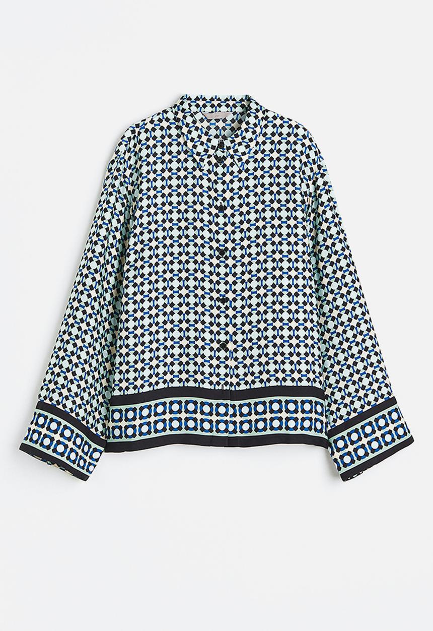 H&M - Patterned shirt - blue / patterned 