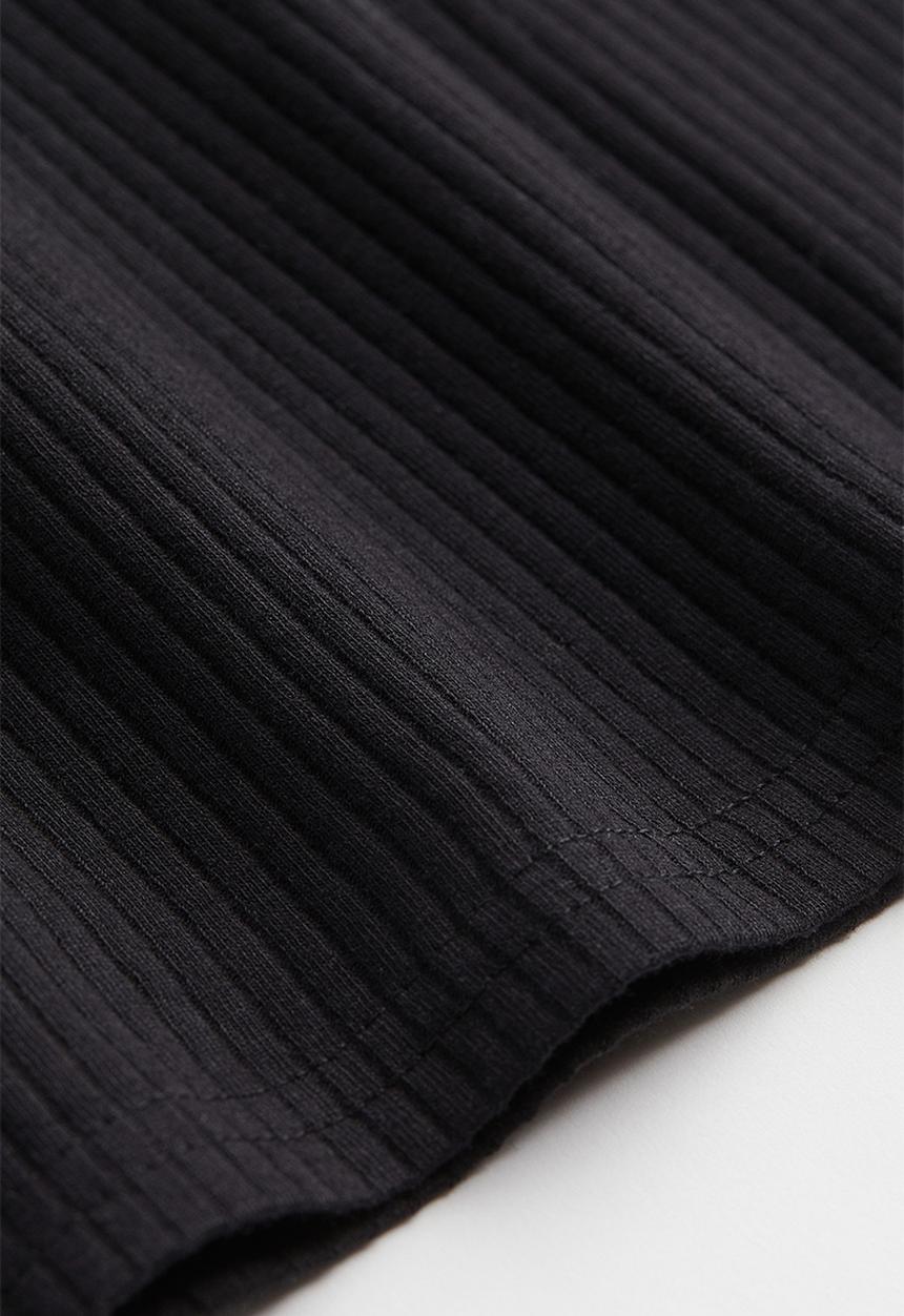 H&M - Collared halterneck top - black