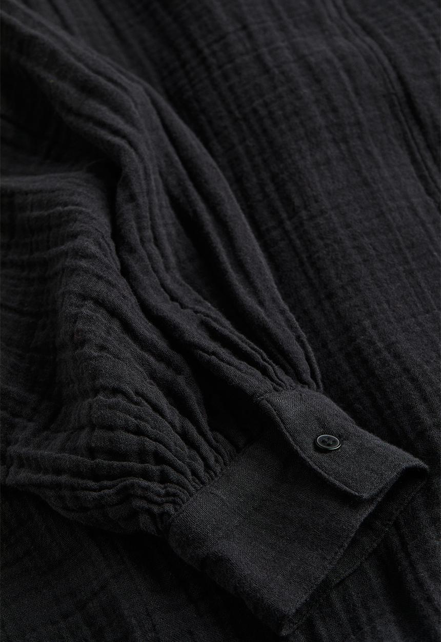 H&M - Double-weave blouse - black