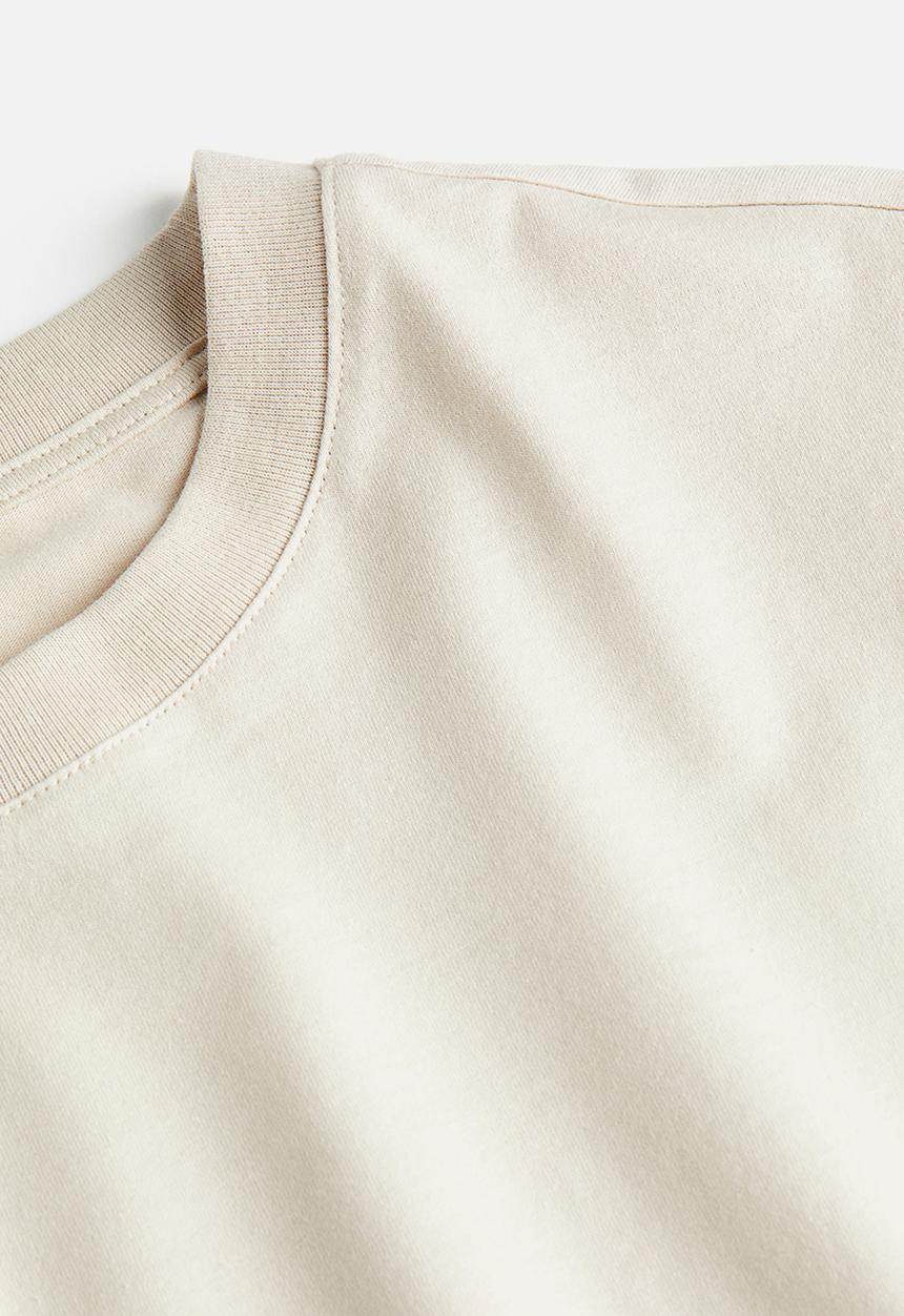 H&M - Cotton t-shirt - light beige