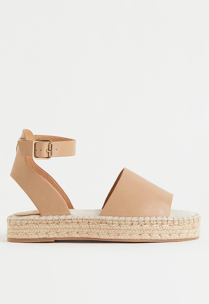 H&M - Embroidery-detail espadrilles - beige