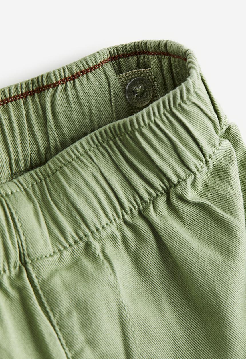 H&M - Twill joggers - light khaki green
