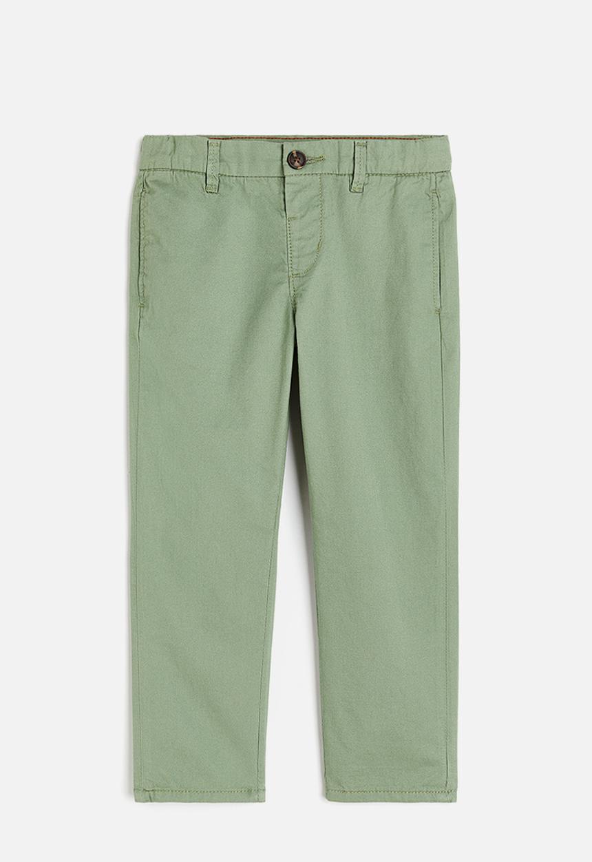 H&M - Relaxed fit cotton chinos - green