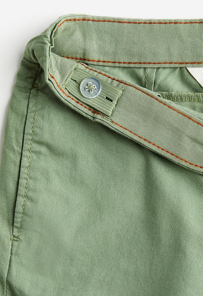 H&M - Relaxed fit cotton chinos - green