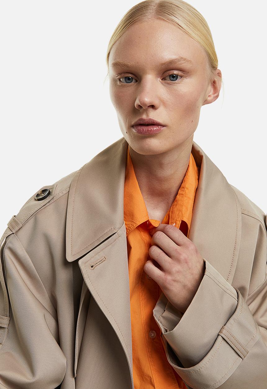 H&M - Cotton poplin shirt - orange