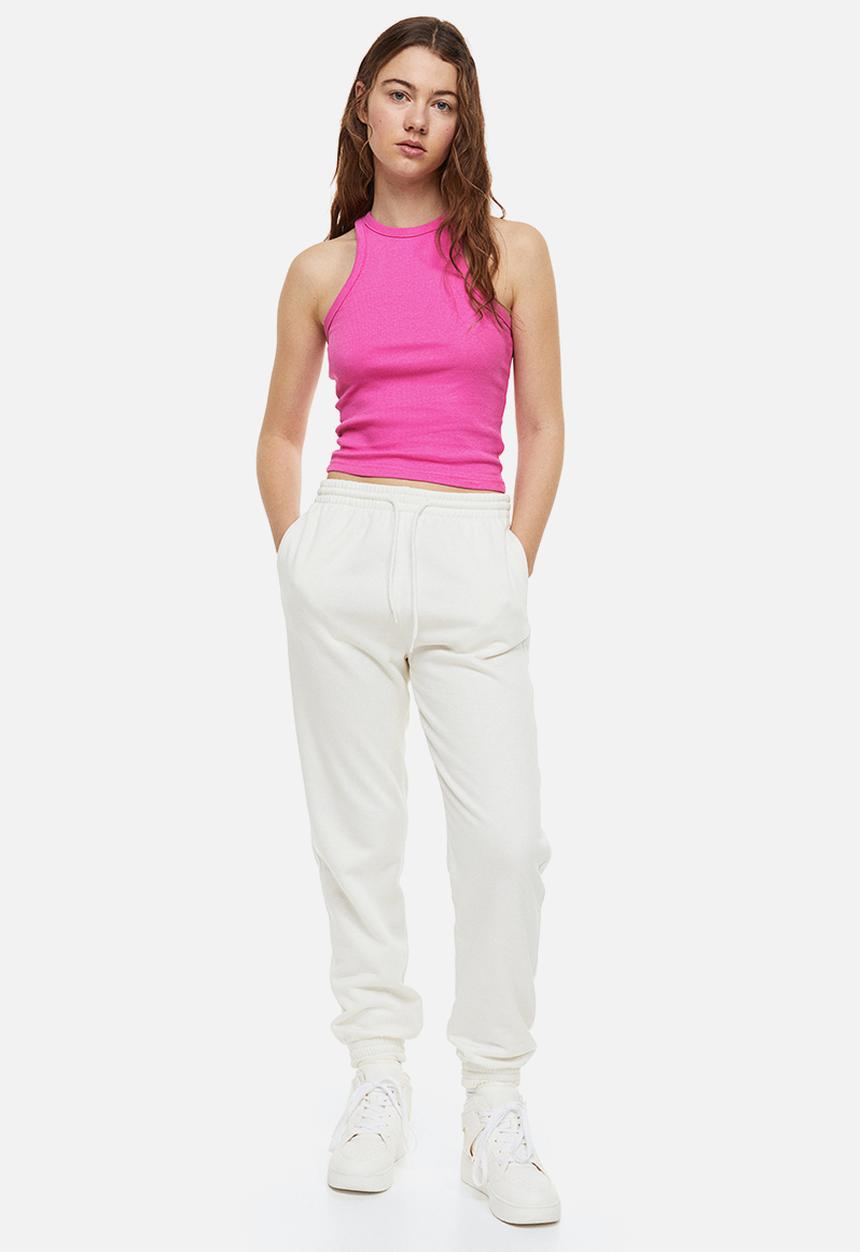 H&M - Cropped vest top - cerise