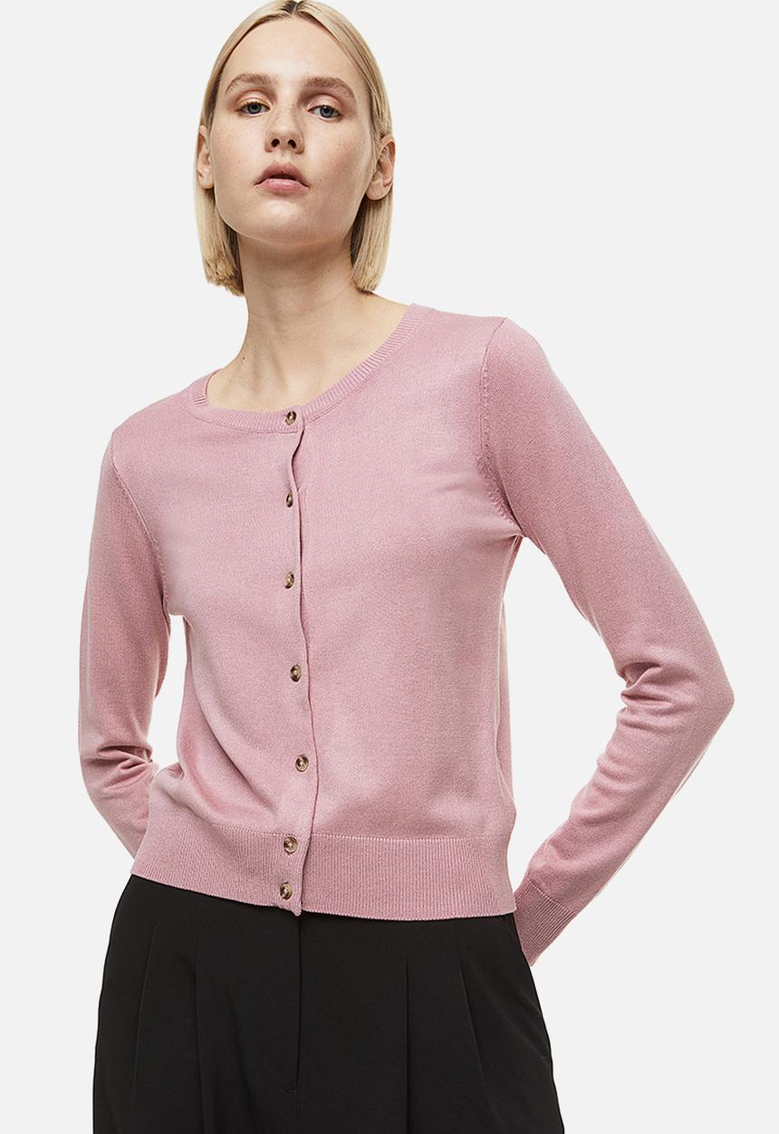 H&M - Fine-knit cardigan - pink
