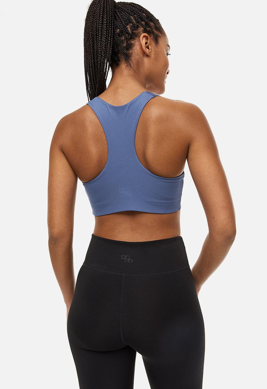 H&M - Drymove™ medium support sports bra - blue