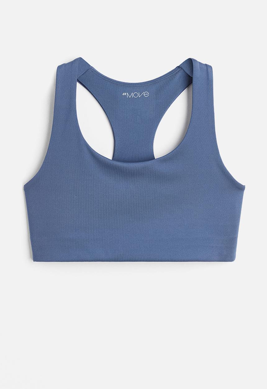 H&M - Drymove™ medium support sports bra - blue