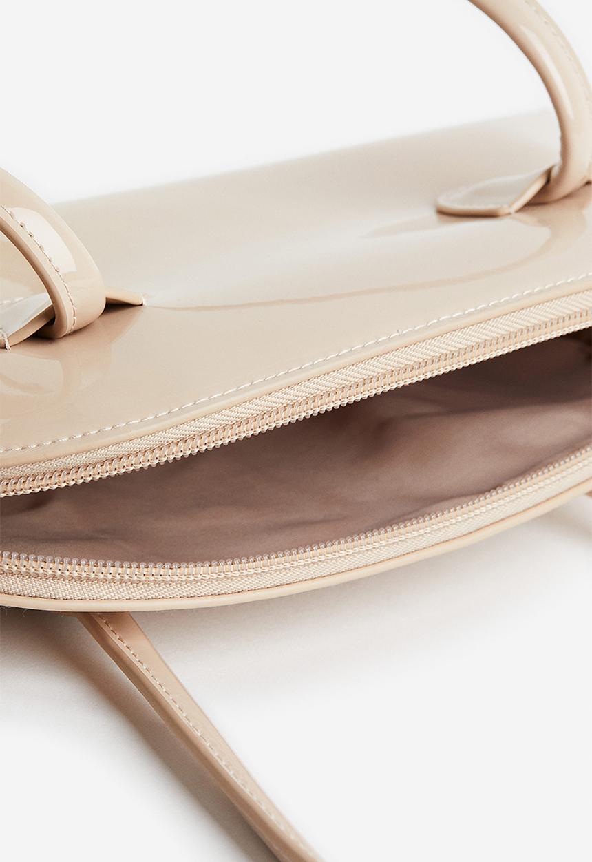 H&M - Small shoulder bag - light beige 
