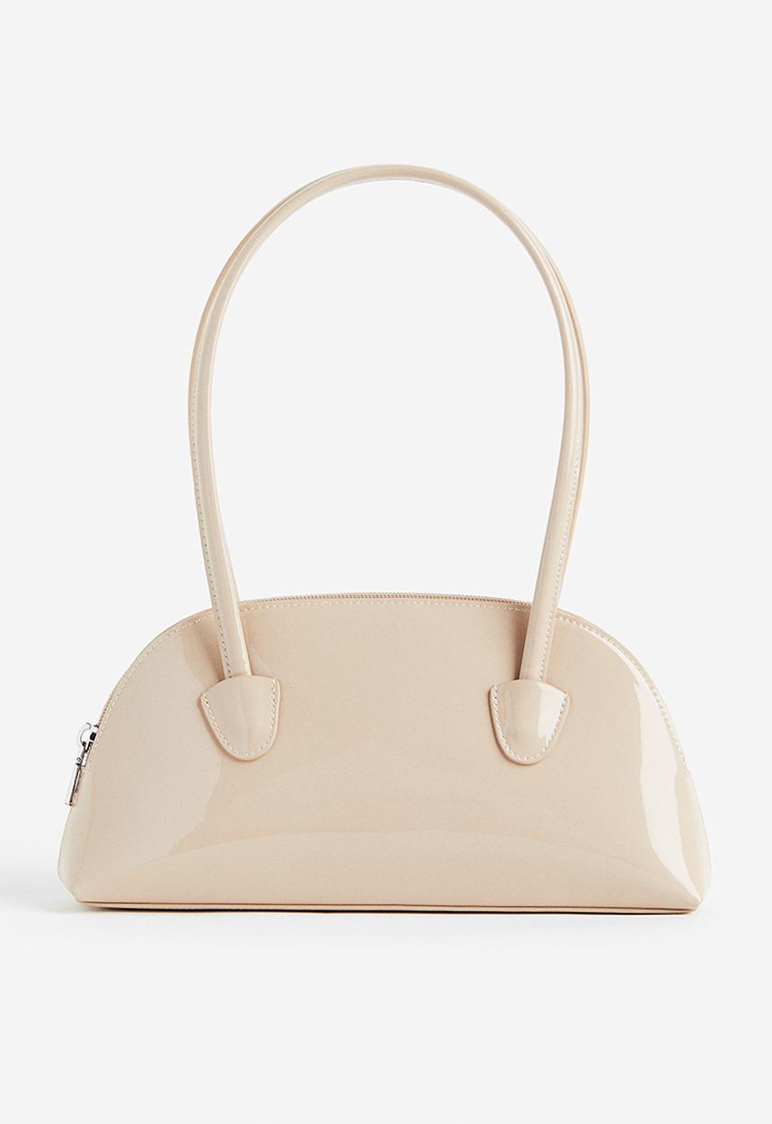 H&M - Small shoulder bag - light beige 