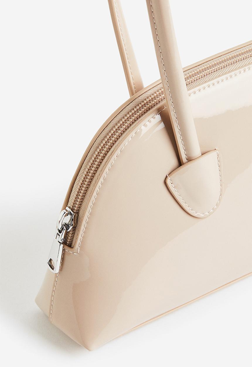 H&M - Small shoulder bag - light beige 