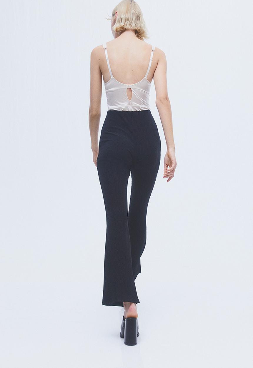 H&M - Flared leggings - black