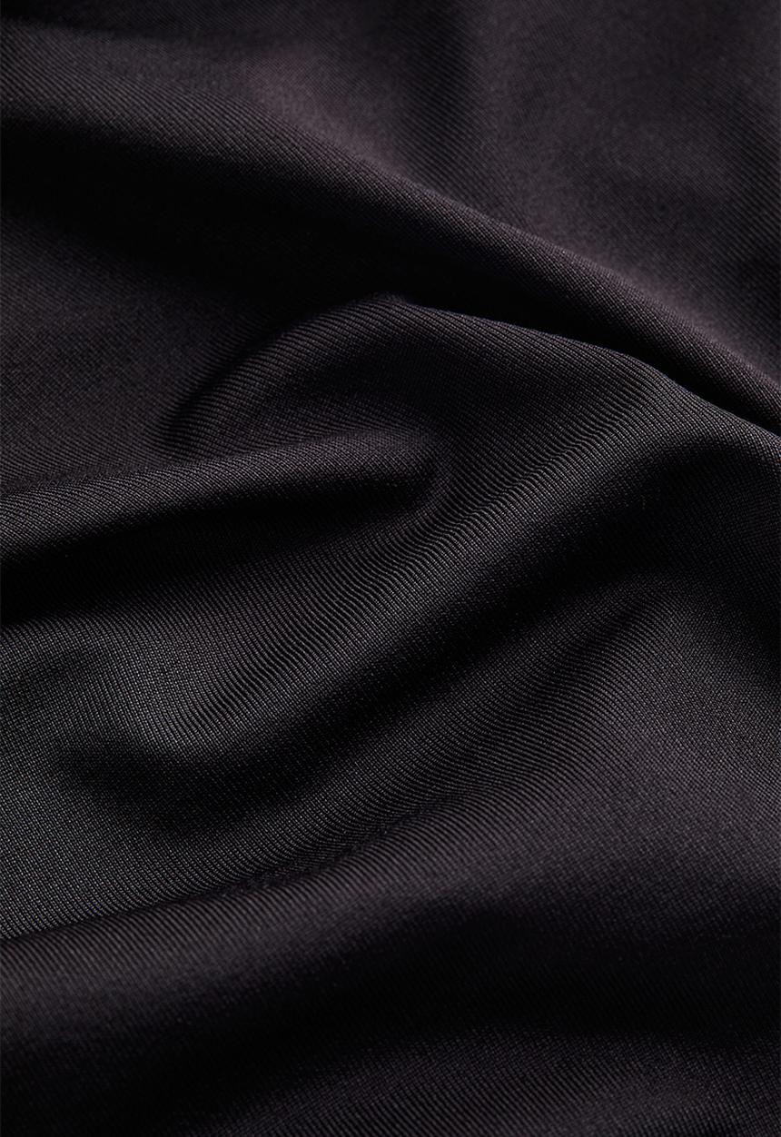 H&M - Gathered one-shoulder top - black