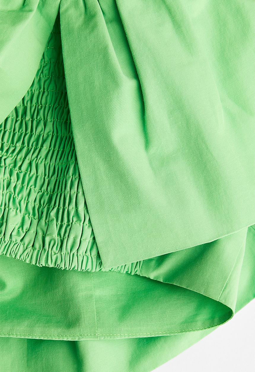 H&M - Flounced one-shoulder top - bright green