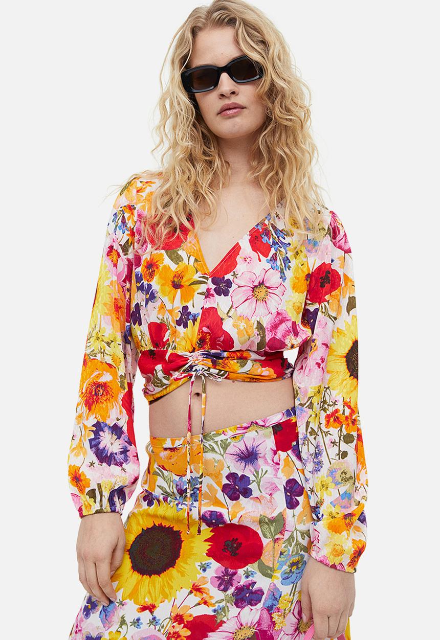 H&M - Drawstring blouse - multi