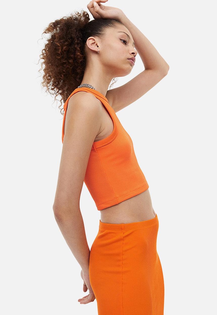 H&M - Cropped vest top - orange
