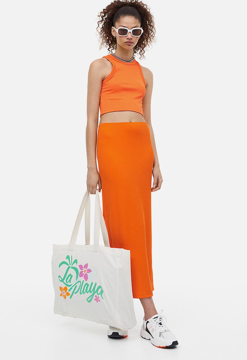 H&M - Cropped vest top - orange