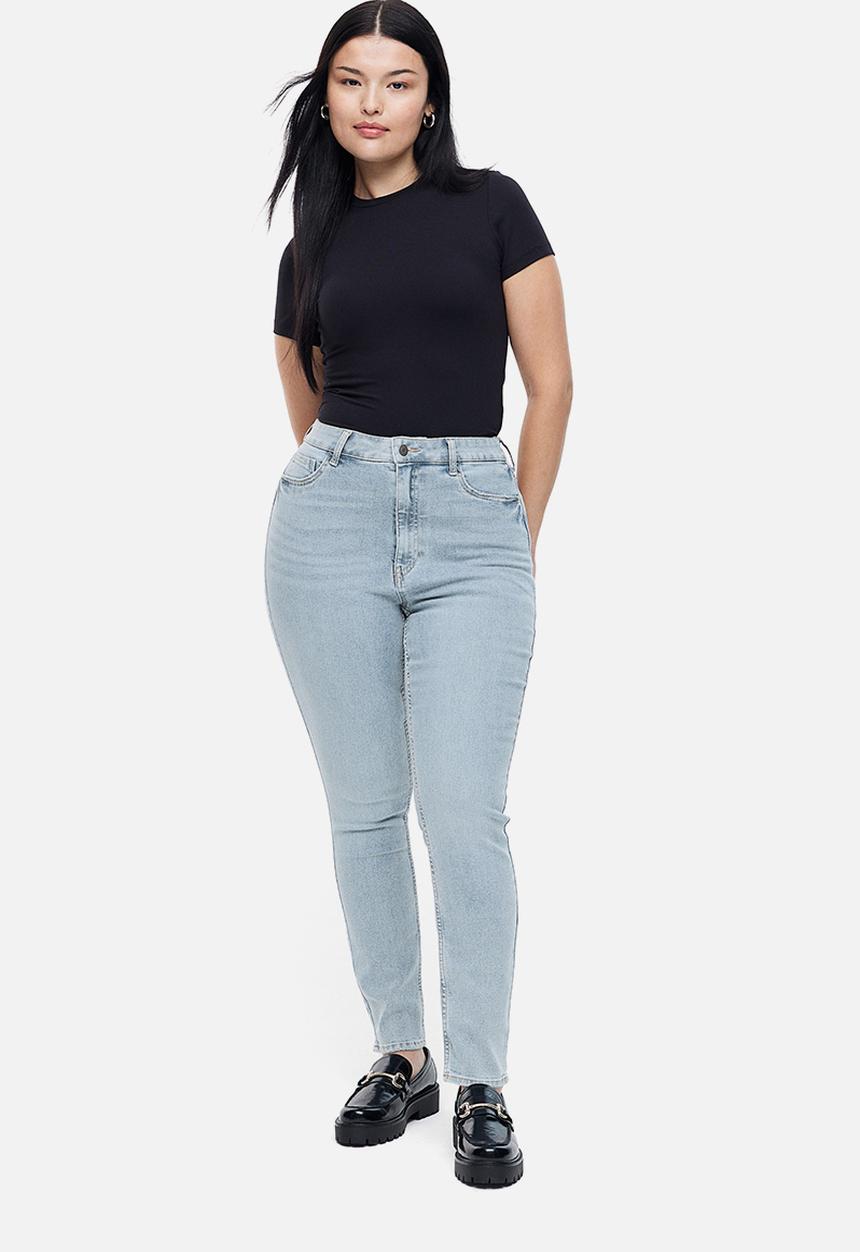 H&M - Curvy fit ultra high ankle jeggings - blue