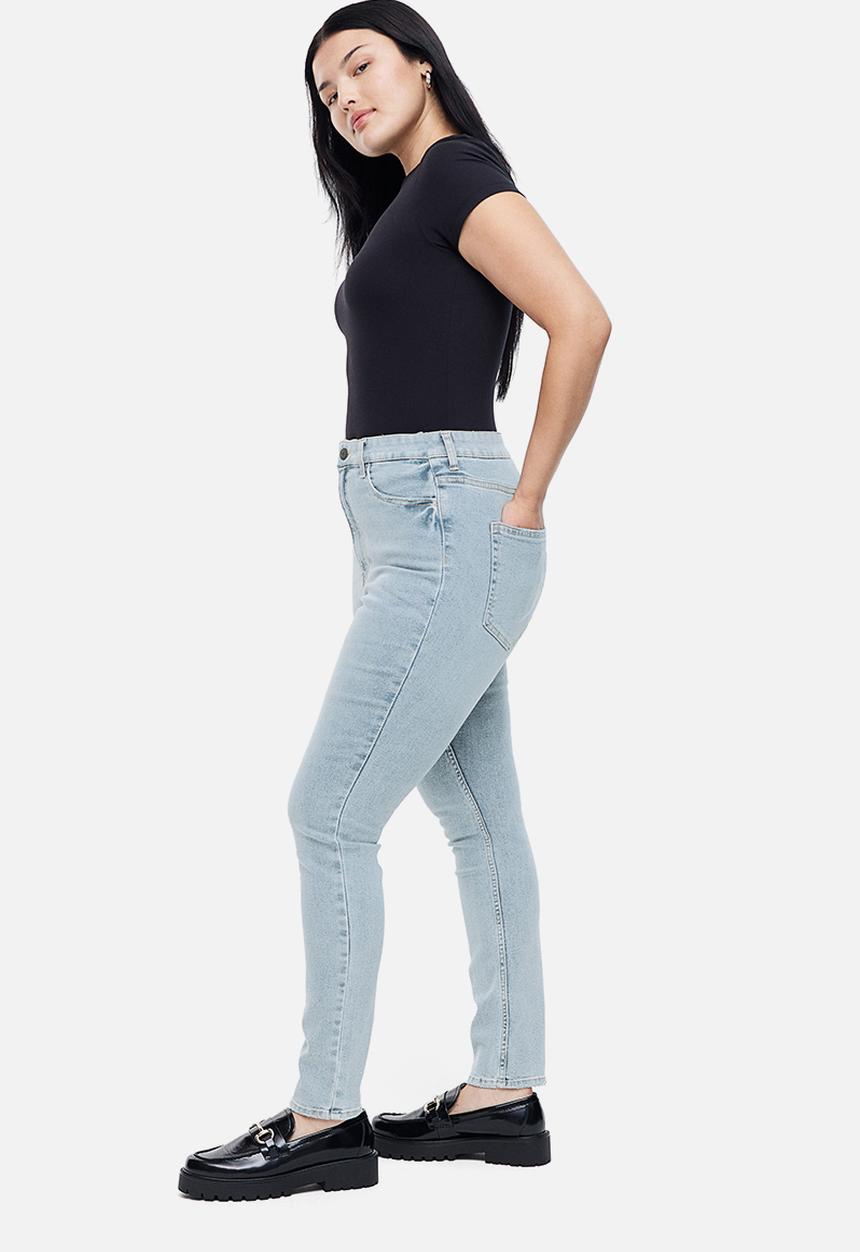 H&M - Curvy fit ultra high ankle jeggings - blue
