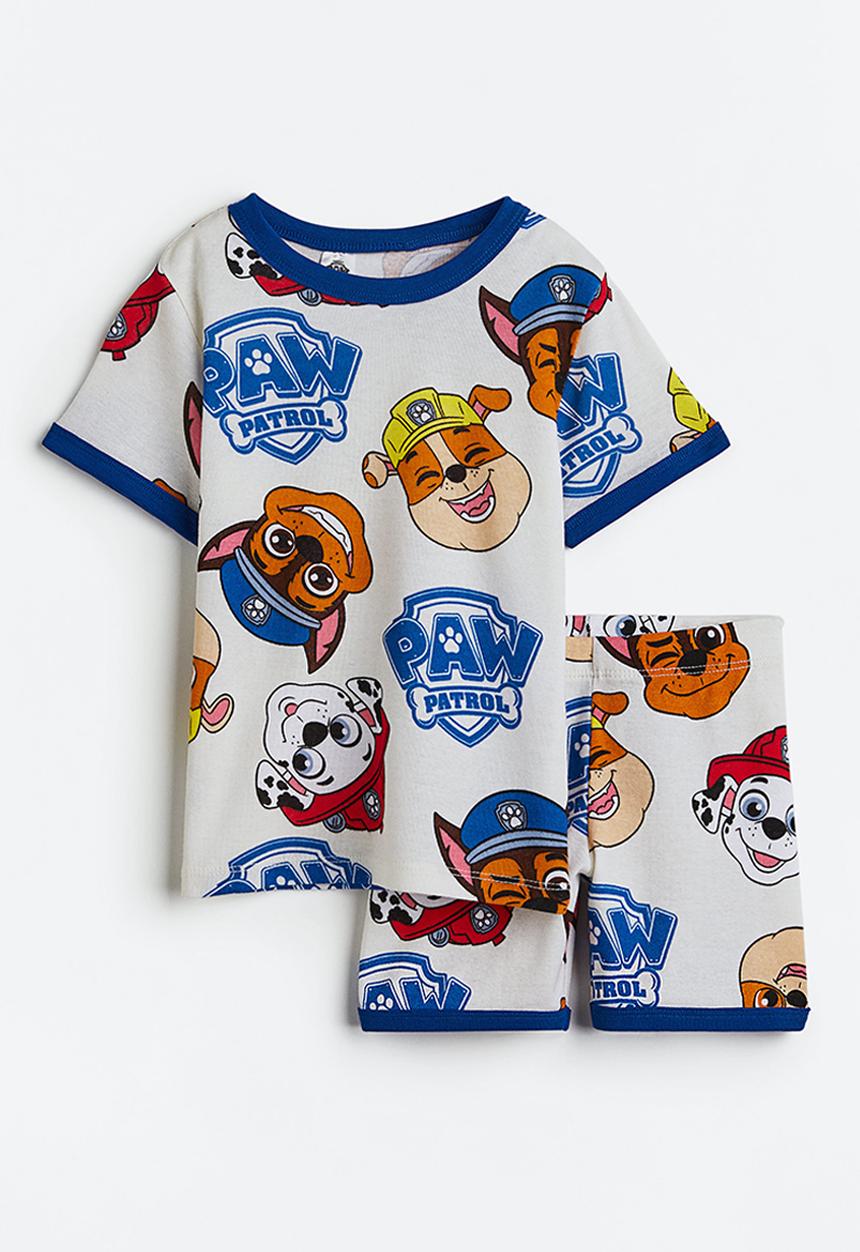H&M - Cotton pyjamas - natural white/paw patrol 