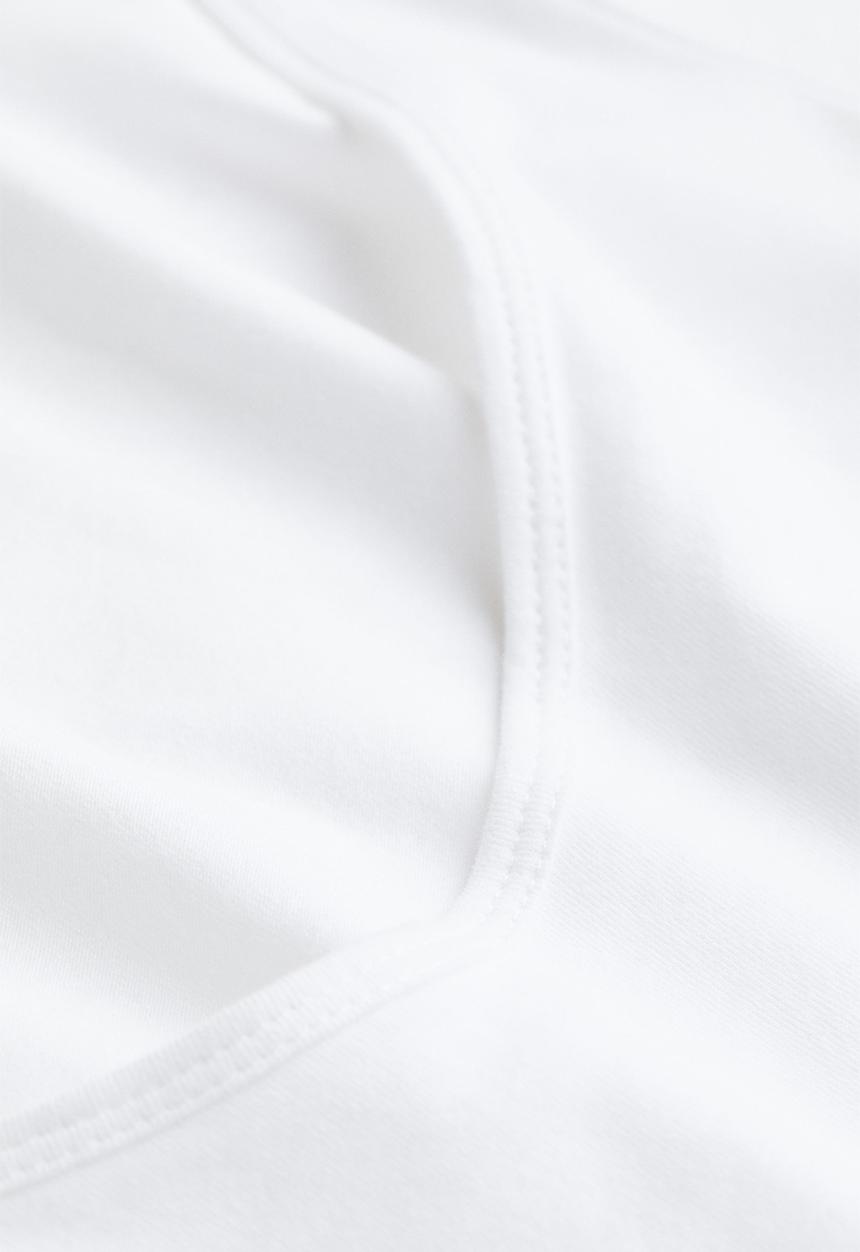 H&M - Long-sleeved jersey top - white