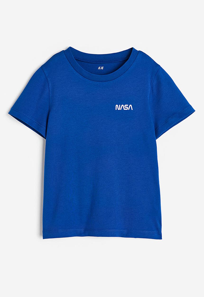 H&M - Cotton t-shirt - bright blue/nasa 
