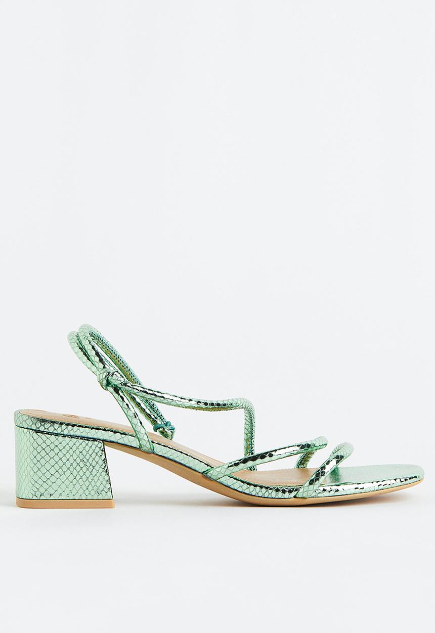 H&M - Heeled sandals - mint green