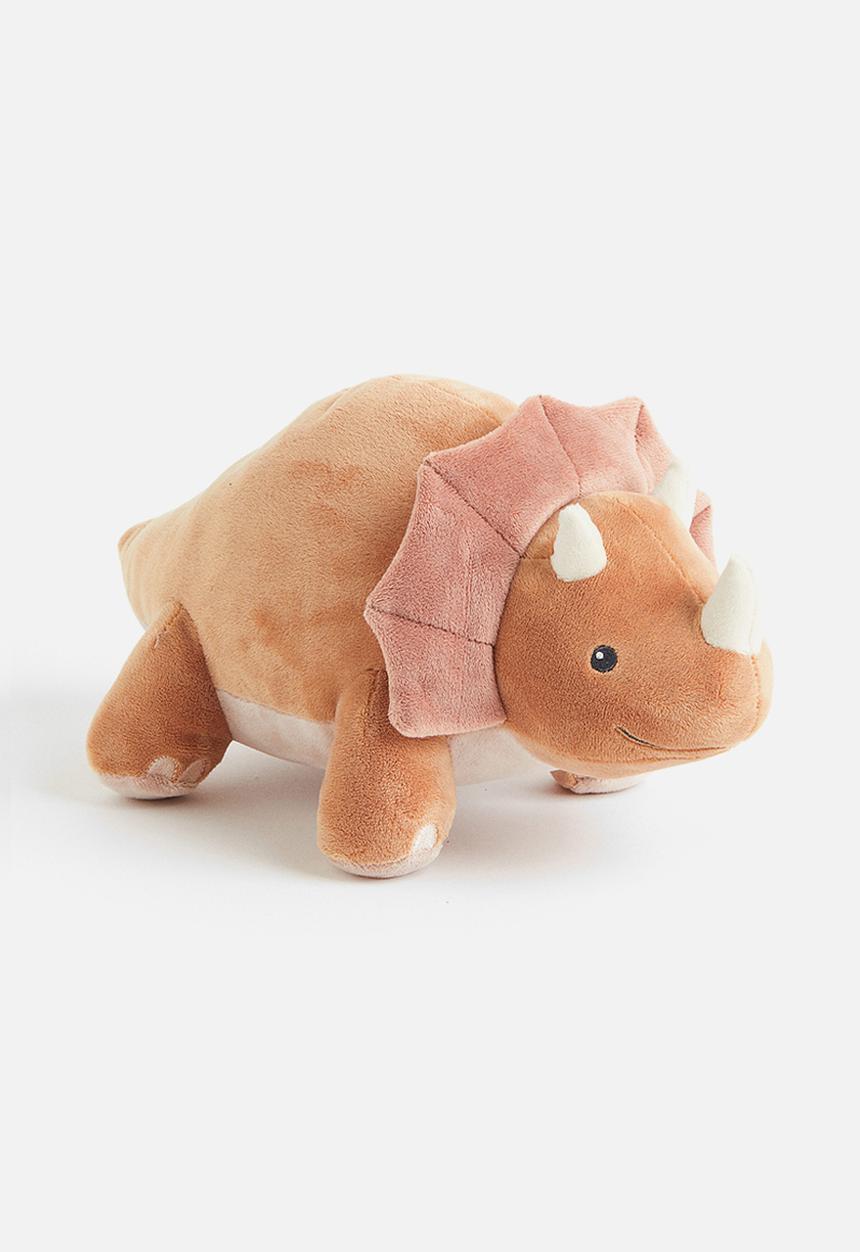 H&M - Dinosaur soft toy - orange triceratops