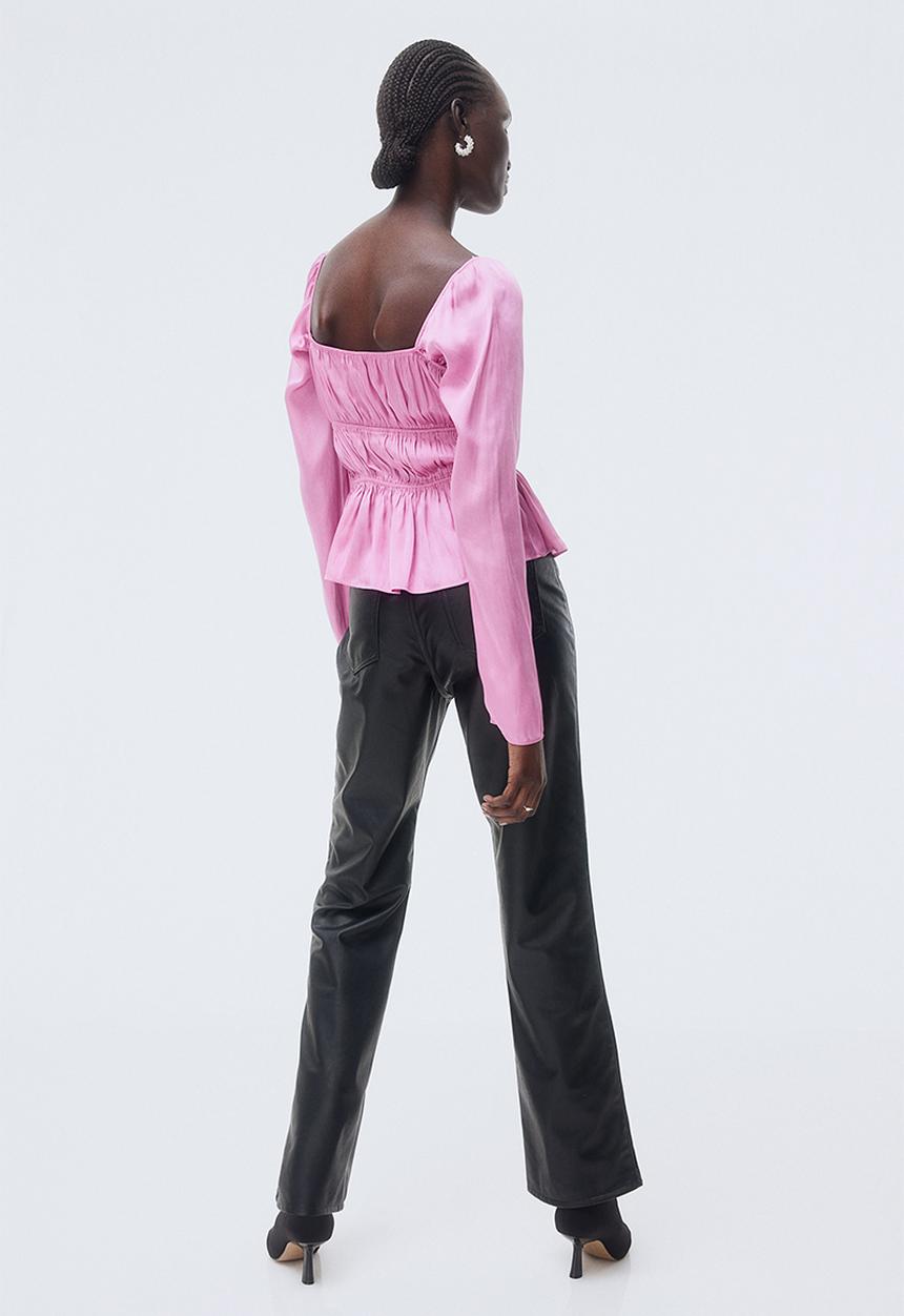 H&M - Satin blouse - pink