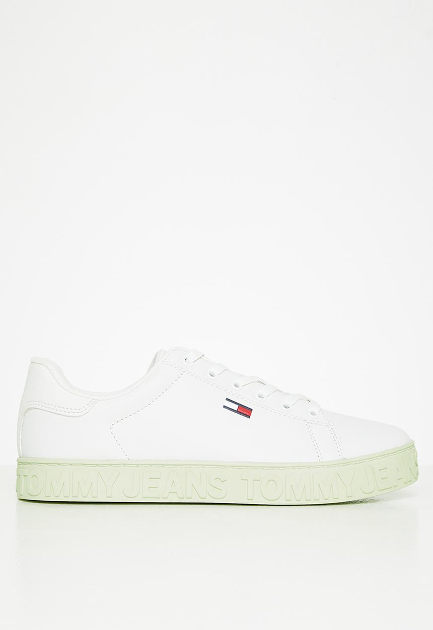 Tommy Hilfiger - Tommy jeans leather cupsole sneaker - minty