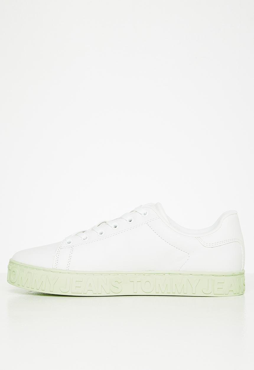 Tommy Hilfiger - Tommy jeans leather cupsole sneaker - minty