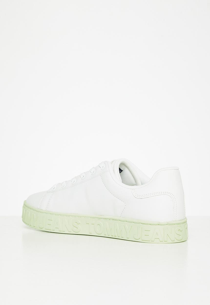 Tommy Hilfiger - Tommy jeans leather cupsole sneaker - minty