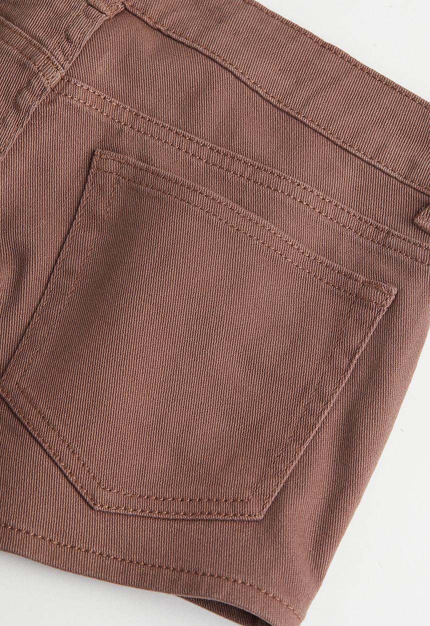 H&M - Low waisted twill shorts - brown
