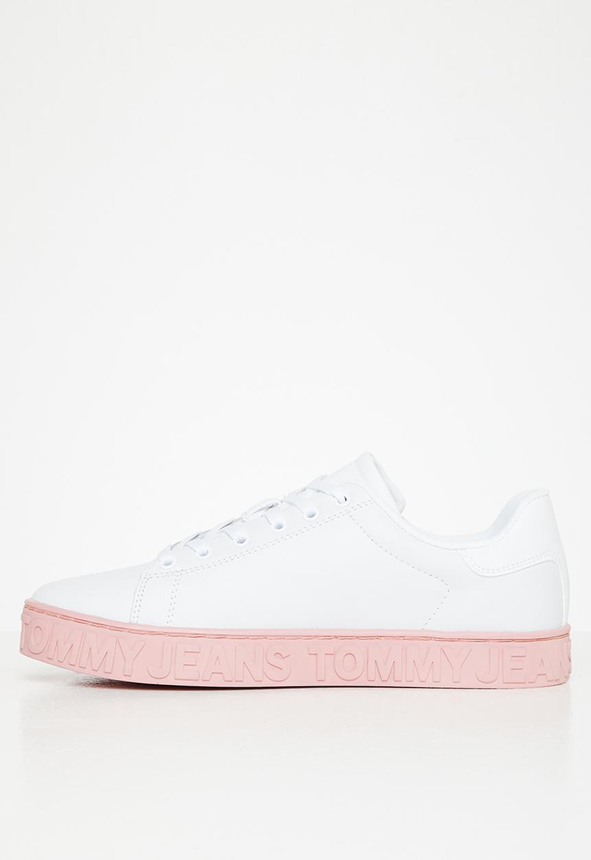Tommy Hilfiger - Tommy jeans leather cupsole sneaker - misty pink
