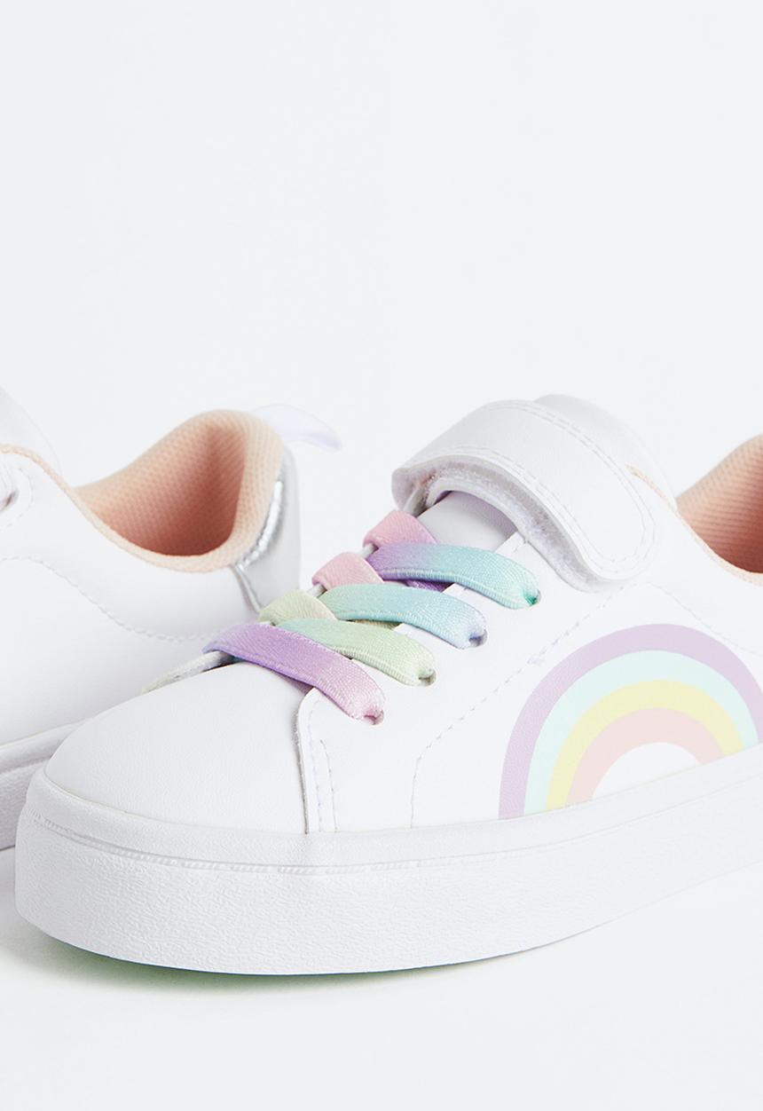 H&M - Trainers - white rainbow