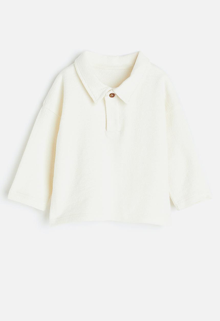 H&M - Cotton rugby shirt - white
