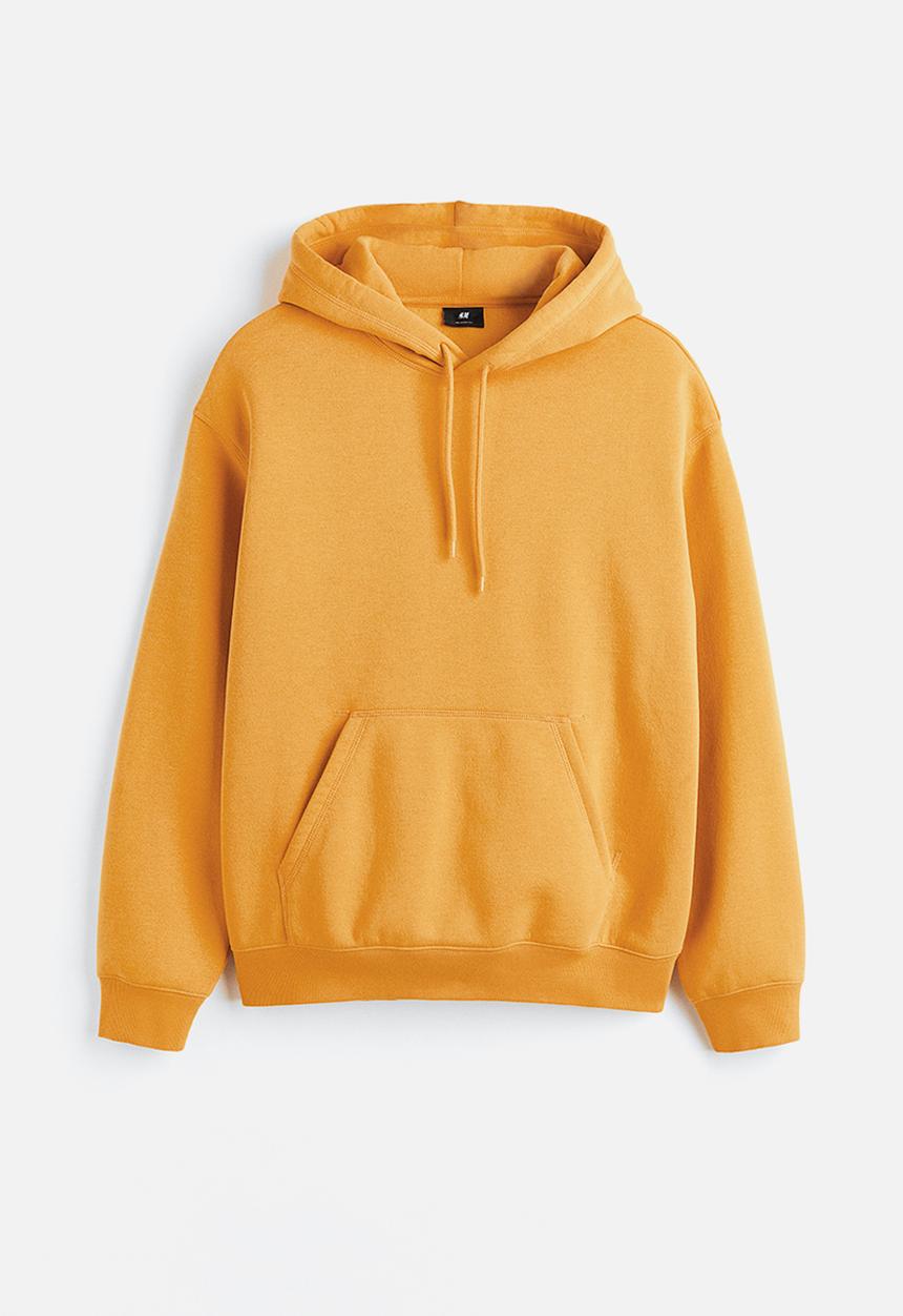 H&M - Relaxed fit hoodie - dark yellow