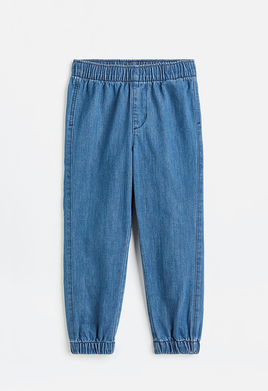 H&M - Twill joggers - denim blue