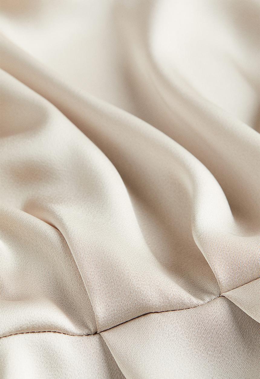 H&M - Peplum blouse - light beige 