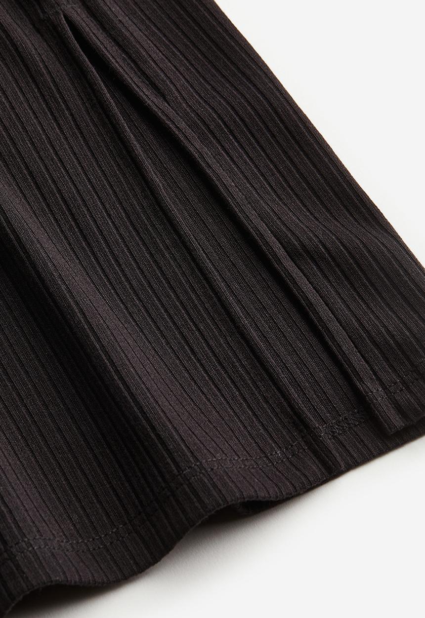 H&M - Ribbed skirt - black