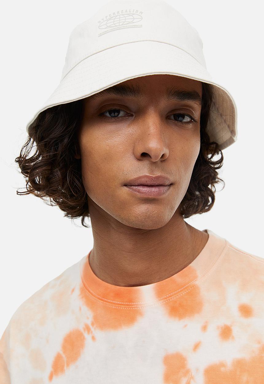 H&M - Relaxed fit patterned cotton T-shirt - orange tie-dye