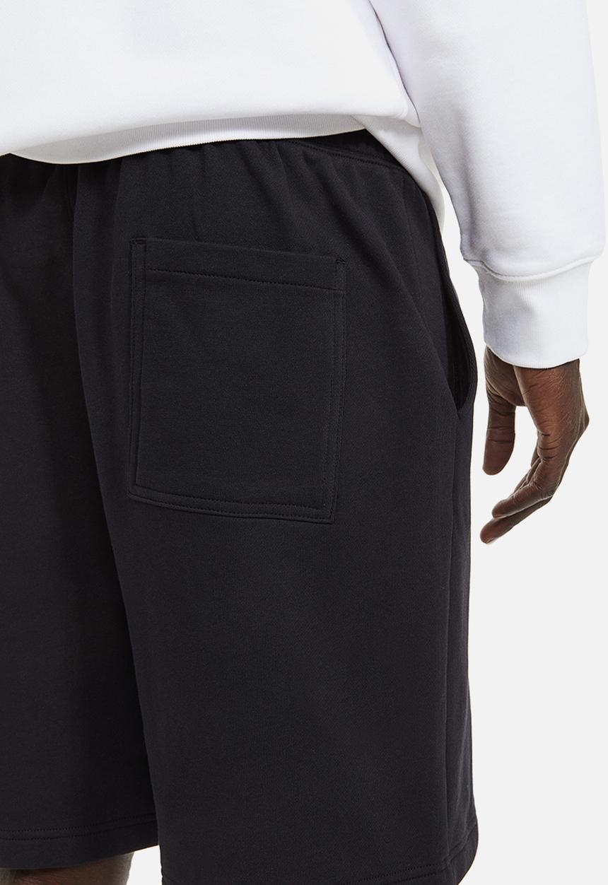 H&M - Relaxed fit printed sweatshorts - black connect 