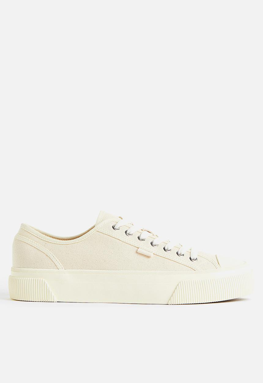 H&M - Canvas trainers - cream