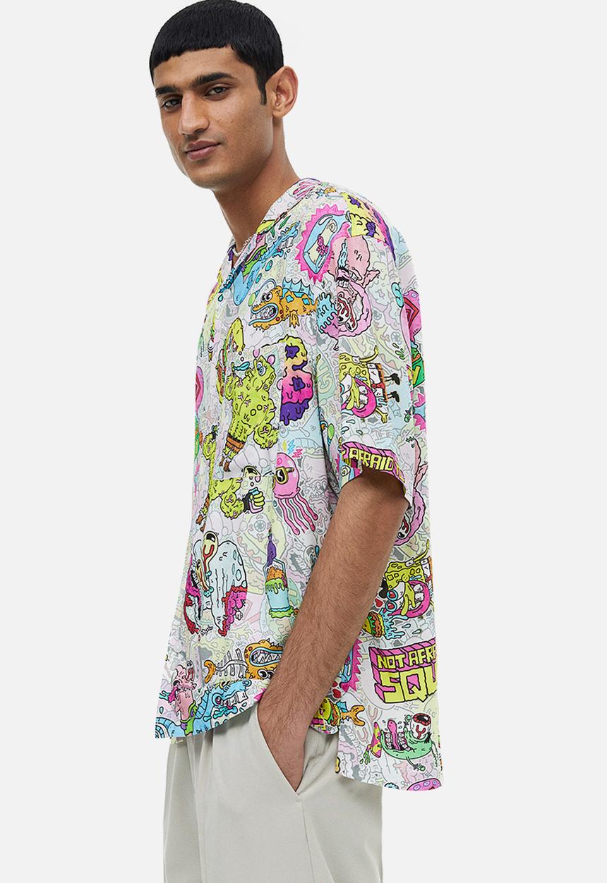 H&M - Relaxed fit patterned resort shirt - multi