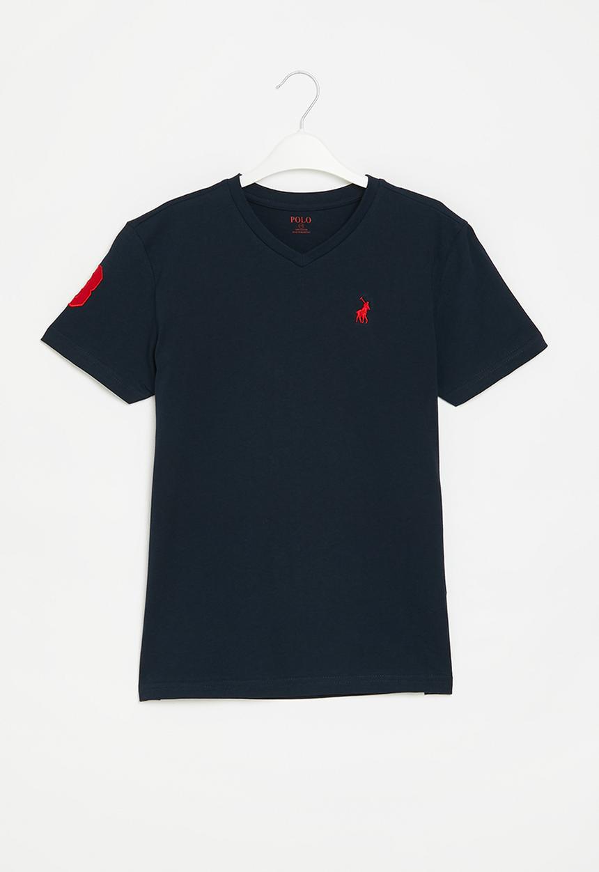 POLO - Boys james v neck tee - navy