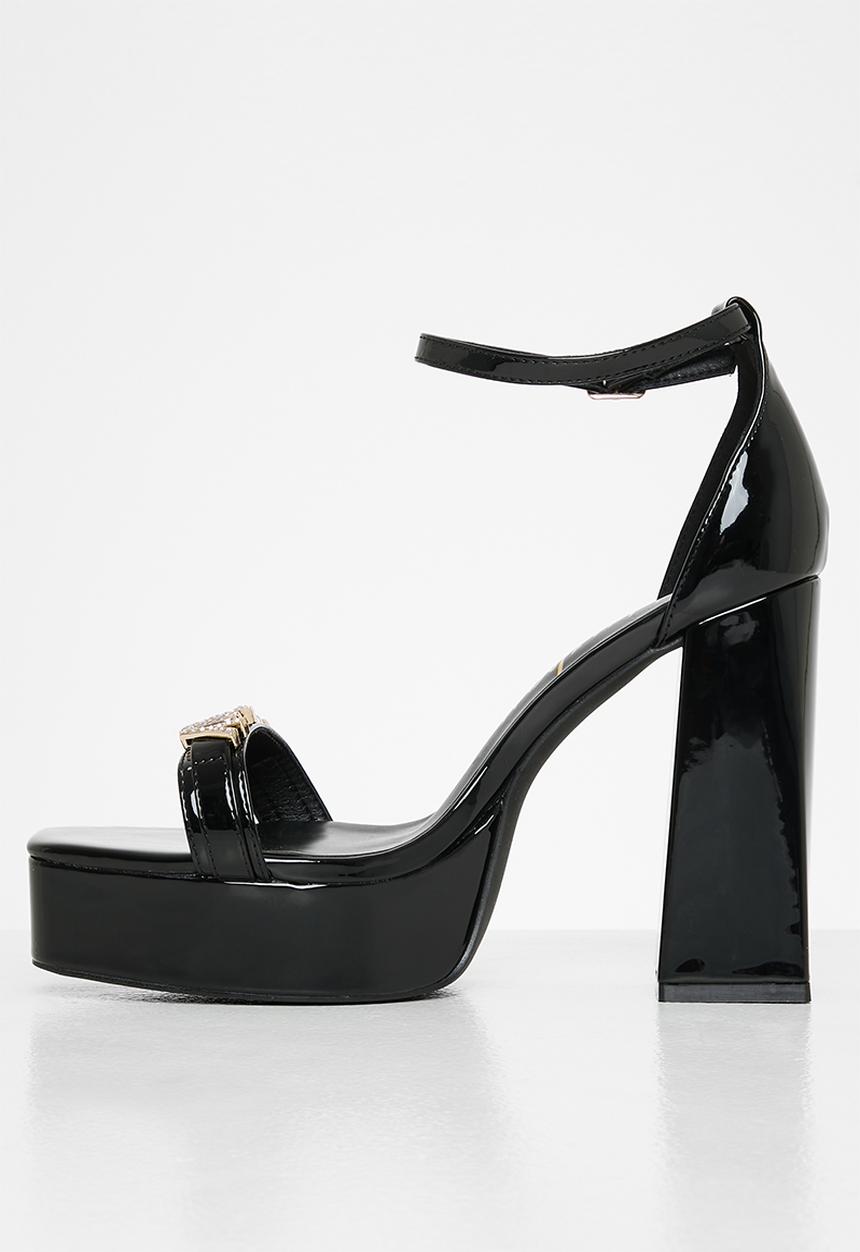 SISSY BOY - Colour pop platform sandal - black