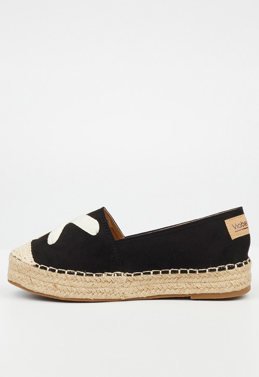 Viabeach - Ivory 1 espadrille - black