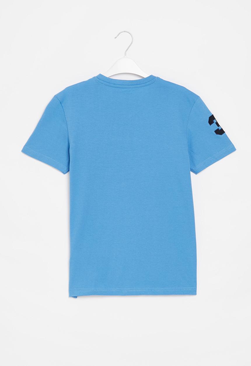 POLO - Boys james v neck tee - blue